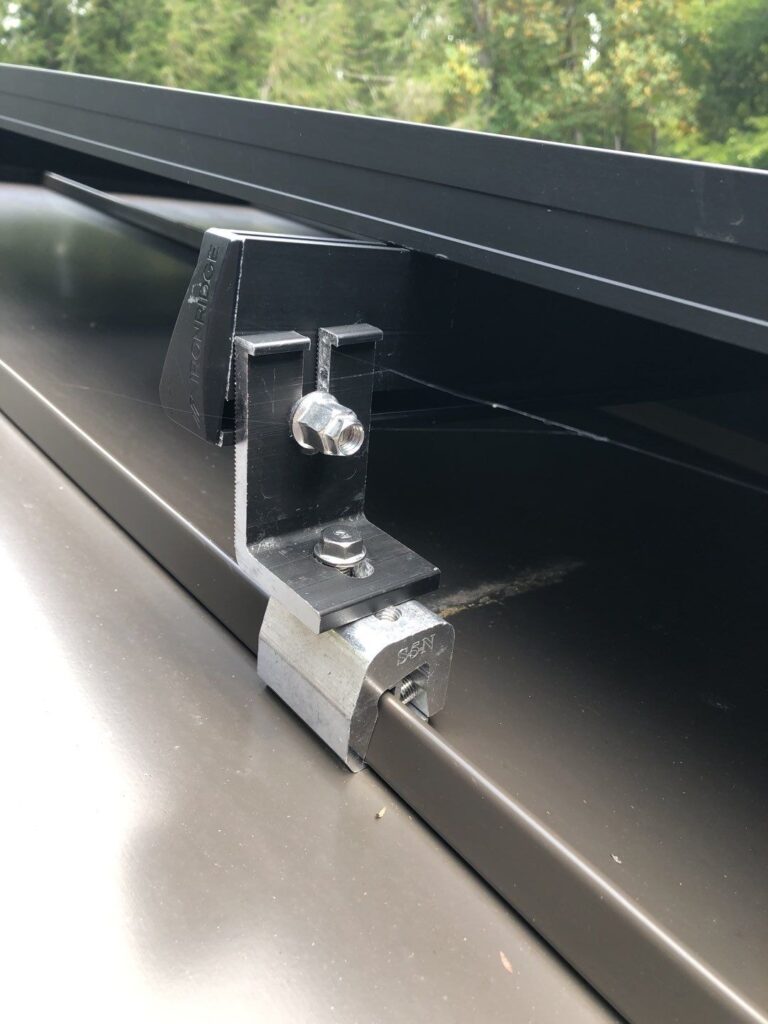 A major advantage a standing seam metal roof is the ability to Attach solar panels to the seams, via clamps. This significantly reduces the chance of damage and leaks down the road.